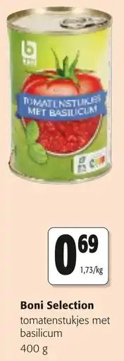 Colruyt Boni selection tomatenstukjes met basilicum aanbieding