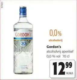 Colruyt Gordon's alcoholvrij aperitief aanbieding