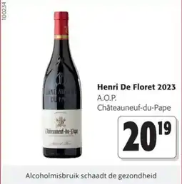 Colruyt Henri De Floret 2023 A.O.P. aanbieding