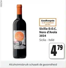 Colruyt Sicilia D.O.C. Nero d'Avola 2024 aanbieding