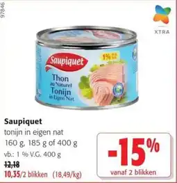 Colruyt Saupiquet aanbieding