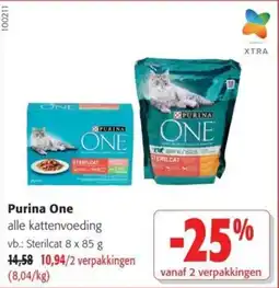 Colruyt Purina one sterilcat aanbieding