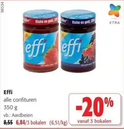 Colruyt Effi aardbeien aanbieding