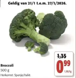 Colruyt Broccoli 500 g aanbieding