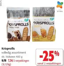 Colruyt Krisprolls volledig assortiment aanbieding