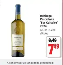 Colruyt Héritage Parcellaire 'Sur Calcaire 2024 aanbieding