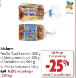 Colruyt Biaform ProVital Toast Sandwich 500 g aanbieding