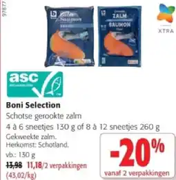 Colruyt Boni Selection Schotse gerookte zalm aanbieding
