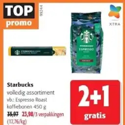 Colruyt Starbucks volledig assortiment aanbieding