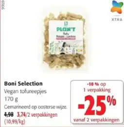Colruyt Boni Selection Vegan tofureepjes 170 g aanbieding
