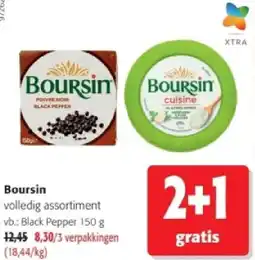 Colruyt Boursin volledig assortiment aanbieding