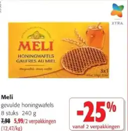 Colruyt Meli gevulde honingwafels aanbieding