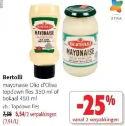 Colruyt Bertolli mayonaise Olio d'Oliva topdown fles 350 ml aanbieding