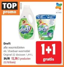Colruyt Dreft alle wasmiddelen aanbieding
