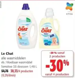 Colruyt Le Chat alle wasmiddelen aanbieding