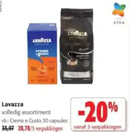 Colruyt Lavazza volledig assortiment aanbieding