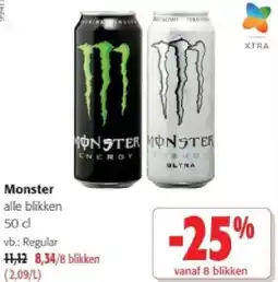 Colruyt Monster alle blikken 50 d aanbieding