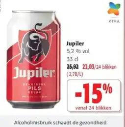 Colruyt Jupiler 5,2 % vol 33 d aanbieding