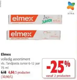 Colruyt Elmex volledig assortiment aanbieding