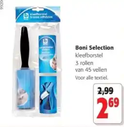 Colruyt Boni Selection kleefborstel 3 rollen aanbieding