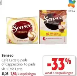 Colruyt Senseo Café Latte 8 pads of Cappuccino 16 pads aanbieding