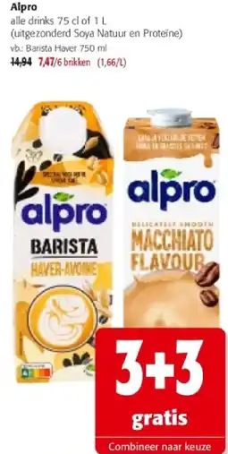 Colruyt Alpro alle drinks 75 cl aanbieding