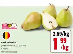Colruyt Boni Selection peren doyenné du comice 6 stuks aanbieding