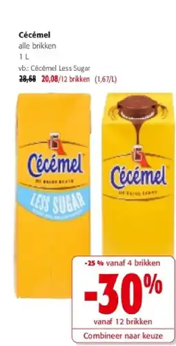 Colruyt Cécémel alle brikken 1L aanbieding
