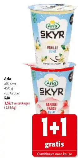 Colruyt Arla alle skyr 450 g aanbieding