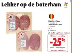 Colruyt Salami met look aanbieding