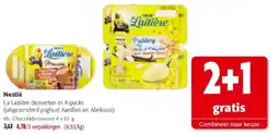 Colruyt Nestlé La Laitière desserten in 4-packs aanbieding