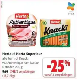 Colruyt Herta of Herta Superieur aanbieding