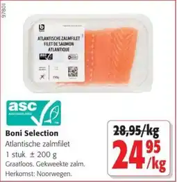 Colruyt Boni Selection Atlantische zalmfilet aanbieding