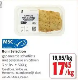 Colruyt Boni Selection Gepaneerde Scharfilets met Peterselie en Citroen aanbieding