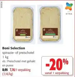 Colruyt Boni Selection Spinazie of Preischotel puree aanbieding