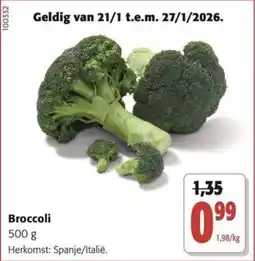 Colruyt Broccoli aanbieding