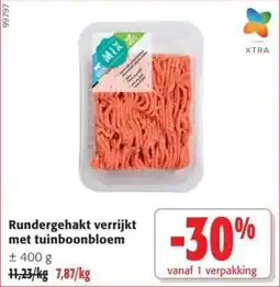 Colruyt Rundergehakt Verrijkt met Tuinboonbloem aanbieding