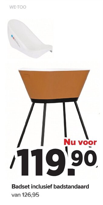 Baby-Dump Badset inclusief badstandaard aanbieding