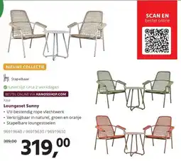 Hanos Kaja Loungeset Sunny aanbieding