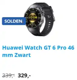 Coolblue Huawei Watch GT 6 Pro 46 mm Zwart aanbieding