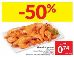 Intermarché Gekookte Gamba's aanbieding