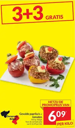 Intermarché Gevulde Paprika's of Tomaten aanbieding