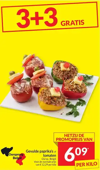 Intermarché Gevulde Paprika's of Tomaten aanbieding