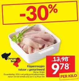 Intermarché Kippenreepjes Natuur of Gemarineerd aanbieding