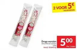 Intermarché Droge Worsten aanbieding