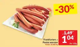 Intermarché Frankfurters of Poolse worsten aanbieding