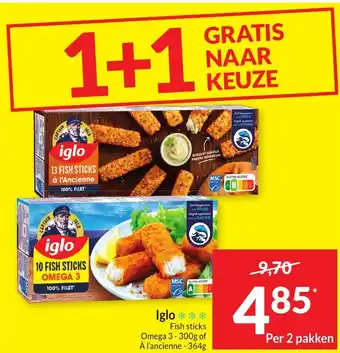 Iglo Fish sticks Omega 3 of À l'ancienne