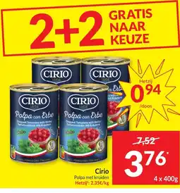 Intermarché Cirio Polpa met kruiden aanbieding