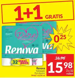 Intermarché Renova Toiletpapier Pure douceur aanbieding