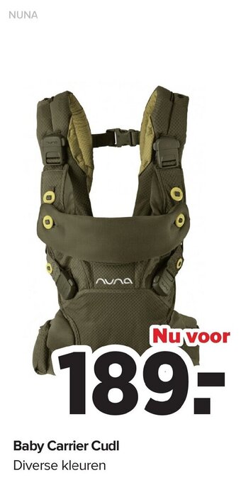 Baby-Dump Baby Carrier Cudl aanbieding